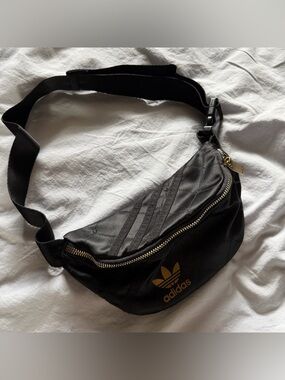 Adidas Black Trefoil Waist Bag